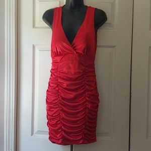 Charlotte Russe satin and lace cocktail dress